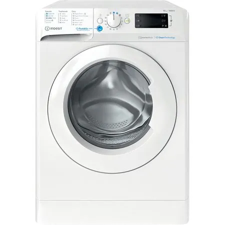 Indesit Push&Go Steam WASHING MACHINE - White - A - BWE101496XWVUK