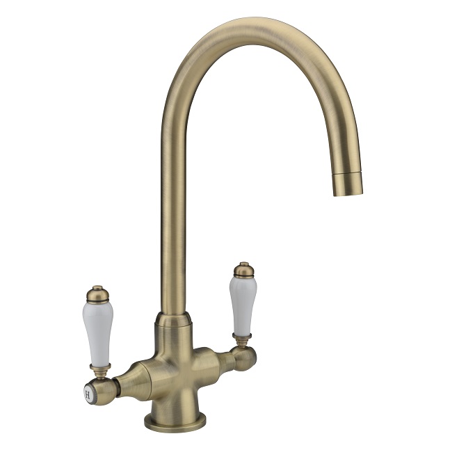 CANTERBURY LEVER MONOBLOC SINK MIXER BRUSHED BRASS