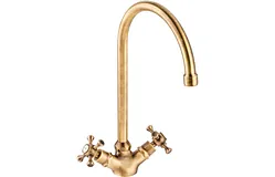 Abode Burford Monobloc Mixer Tap - Antique Brass