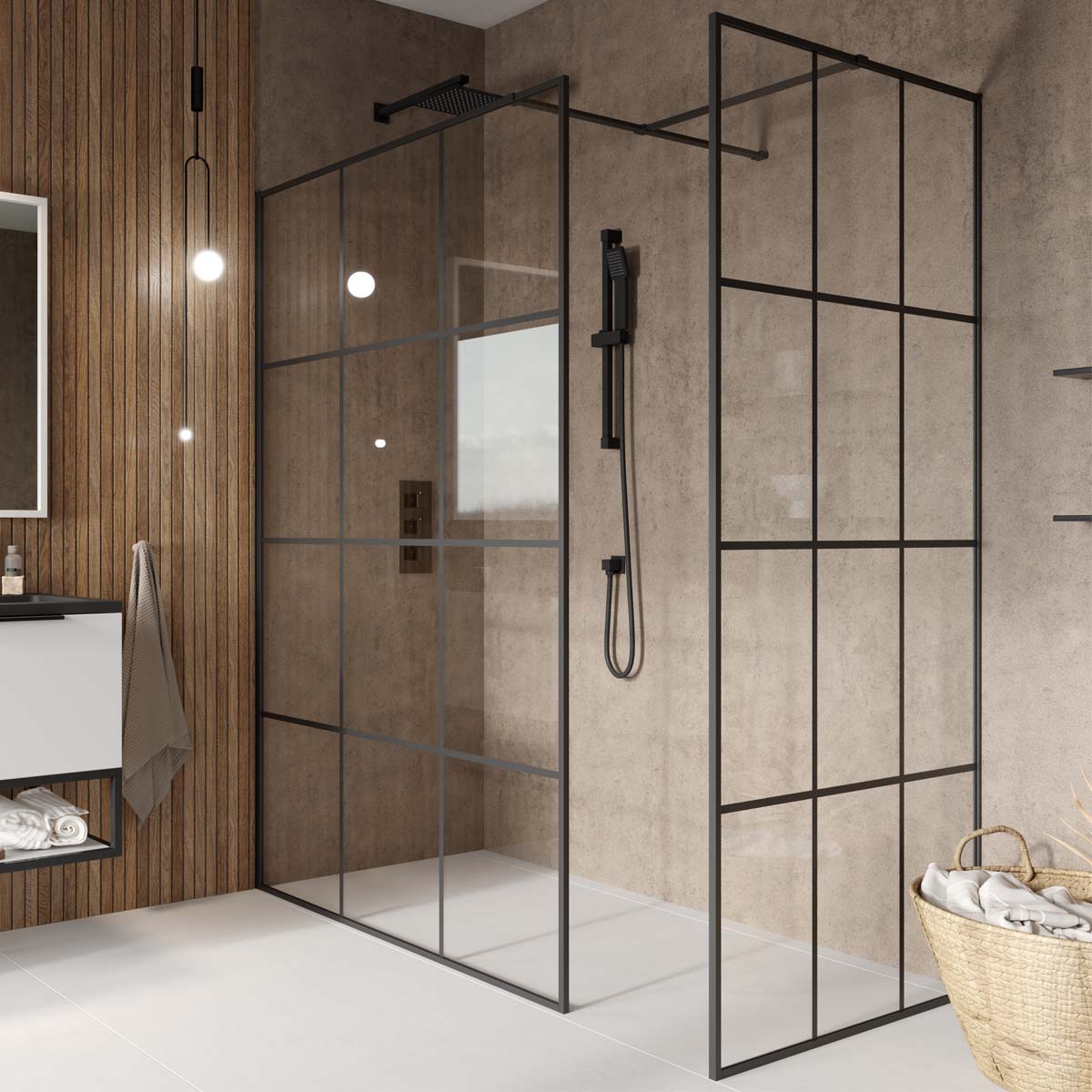 S8 Grid Walk In Wetroom Configuration - Prices From £460.00