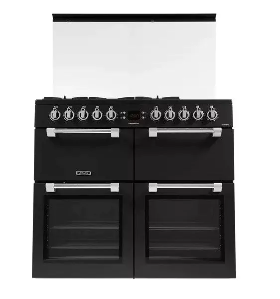 100cm Dual Fuel Range Cooker with Glass Top Lid - Anthracite