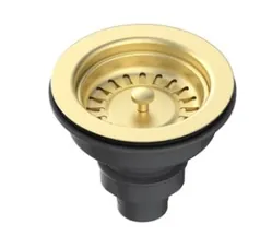 Basket Strainer Kitchen Waste Orca Brushed Brass