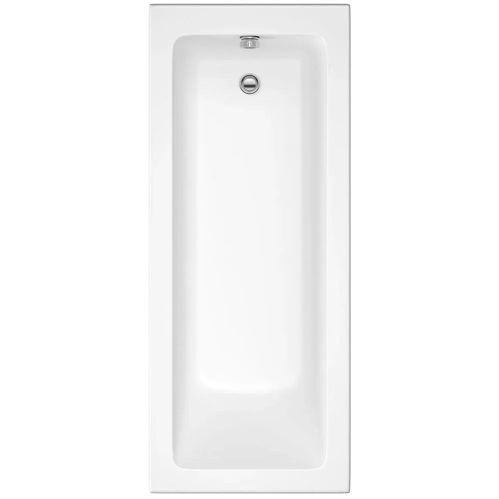 Solarna Square Single Ended Bath 1700mm x 700mm No Tap Hole Bath