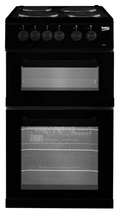 Beko KD533AK 50 cm Twin Cavity Electric Cooker - Black