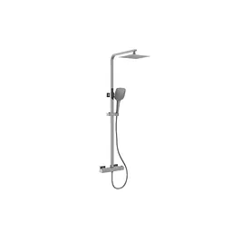 Gunmetal Square Menai PremiumThermostatic Overhead Shower Kit