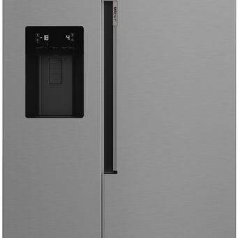 Freestanding American Fridge Freezer Plumbed Water Ice Dispenser HarvestFresh