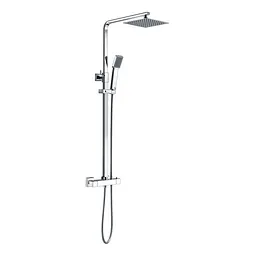 Corvus Thermostatic Bar Mixer w/Riser & Overhead Kit