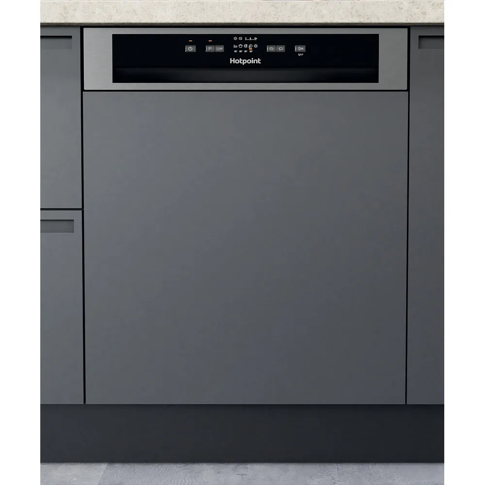 Hotpoint H3B L626 X UK Semi - Integrated Dishwasher - Inox