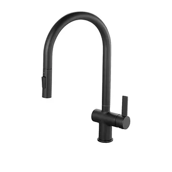 Mayhill Matt Black Pull Out Kitchen Mixer Tap