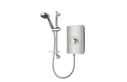 Triton 9.5kw Aspirante Electric Shower - Brushed Steel