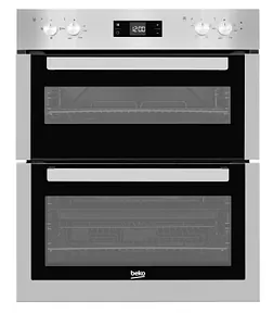 Beko 72cm Built-under Double Fan Oven with LED Timer - BTF26300X