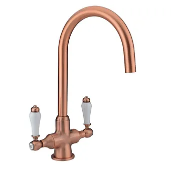 CANTERBURY LEVER MONOBLOC SINK MIXER BRUSHED COPPER