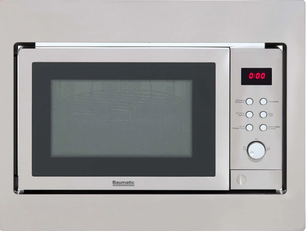 Baumatic 25 Litre built in microwave oven with grill 