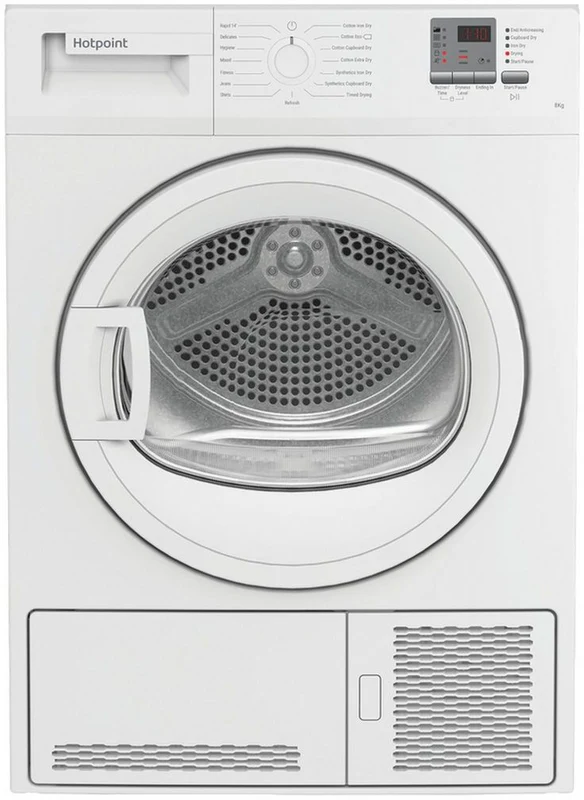 Hotpoint CHDC82WWGDUK 8kg Condenser Tumble Dryer - White - B Rated