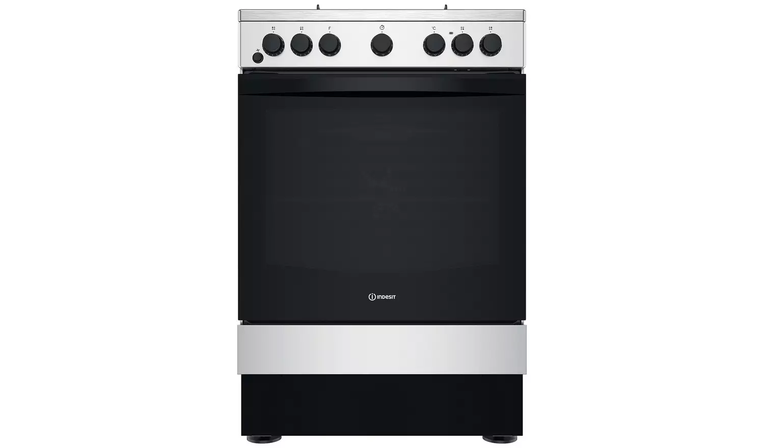 Indesit IS67G5PHX/UK Dual fuel 60cm freestanding cooker