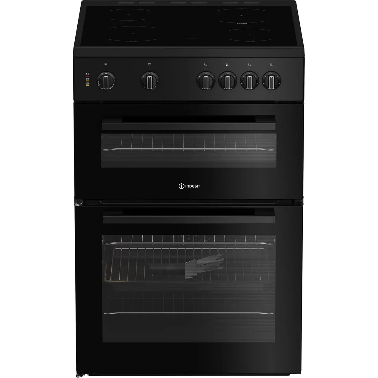 Indesit IT60V9KMB/UK 60cm Electric Cooker with Ceramic Hob - Black - A Rated