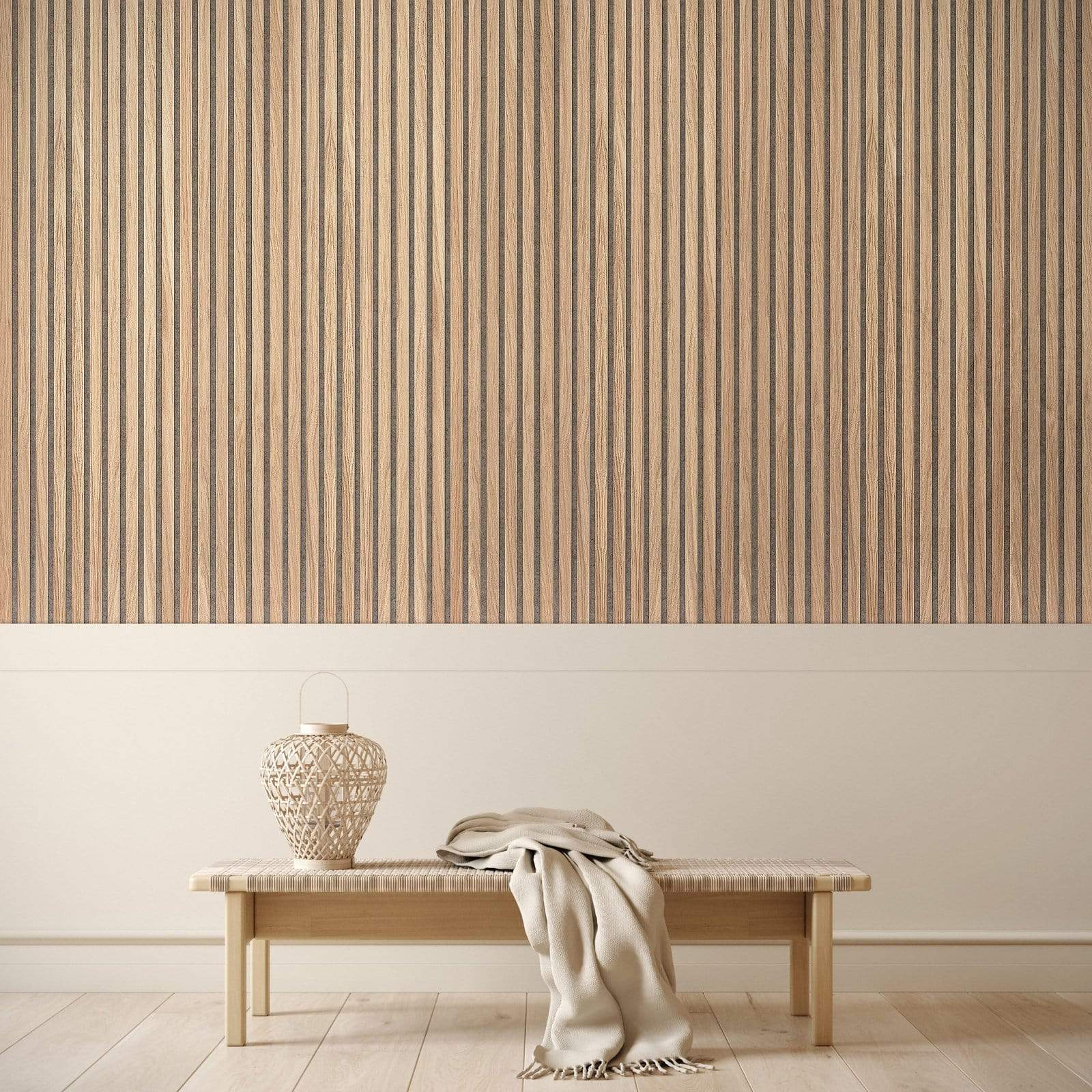 Akupanel Natural Oak Acoustic Wood Slat Panels