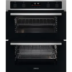 Zanussi ZPCNA7XN Series 40 Built Under Air Fry Catalytic Double Oven in Stainless Steel