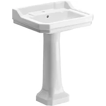 Rebekah 600x500mm 1TH Basin & Full Pedestal